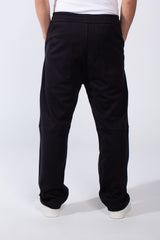 Men's Unique Elastic Waistband Ripped with side practical Pockets Wide Leg Sweatpants