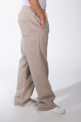 Men's Wide Leg Sweatpants Double Needle Side Seams In-Seam Side Pockets Designed