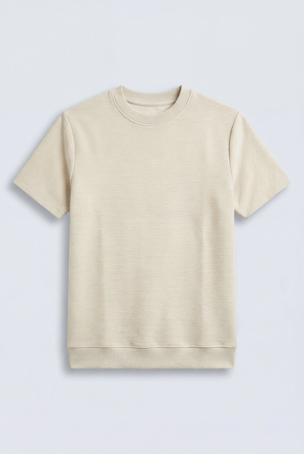 Men’s Tomato Store Short Sleeves Textured Knit Crew Neck Regular Fit T-Shirt