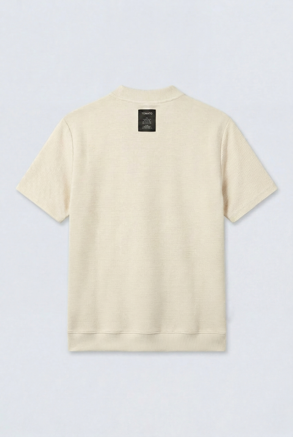 Men’s Tomato Store Short Sleeves Textured Knit Crew Neck Regular Fit T-Shirt