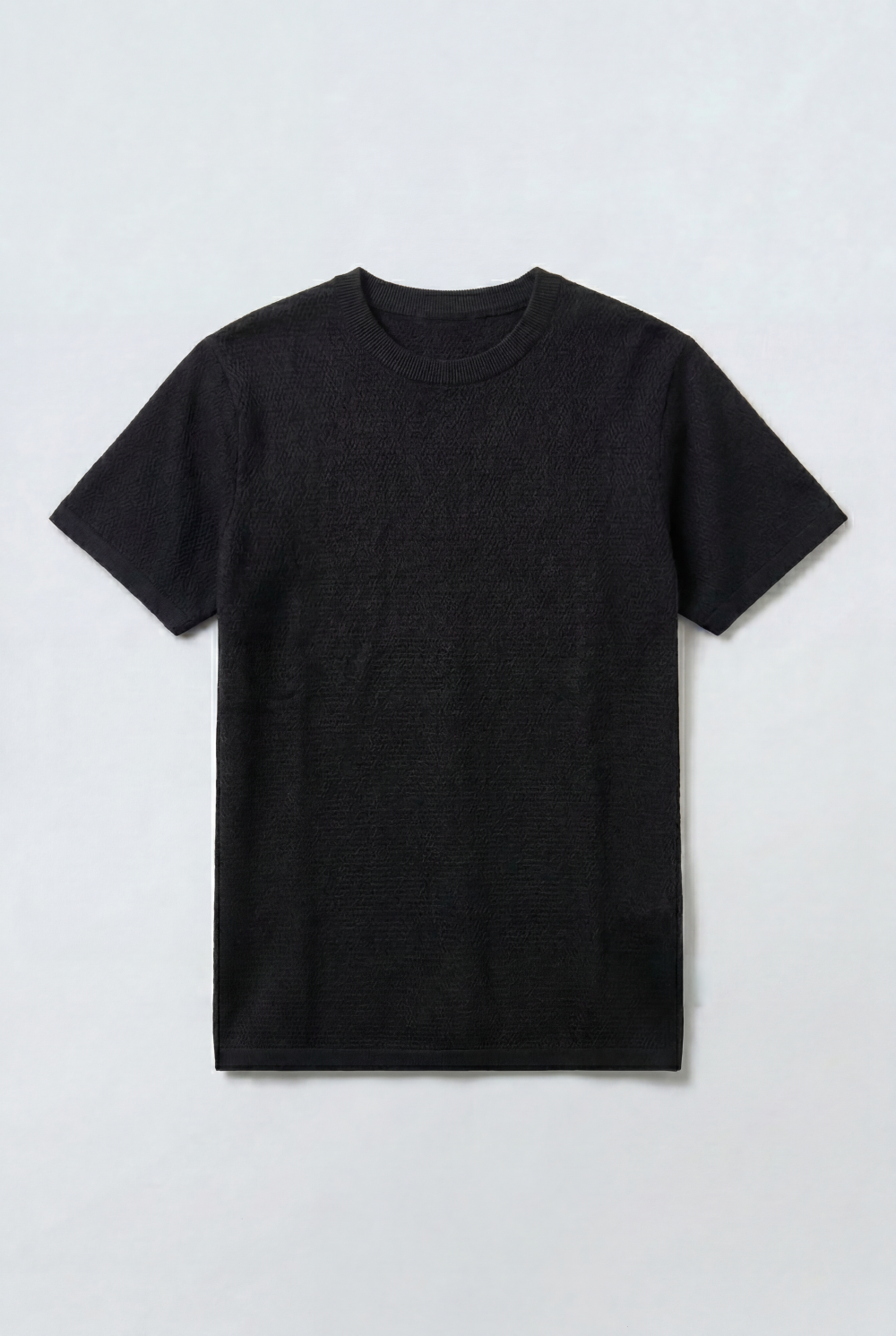 Men's Tomato Store Textured Fabric Casual Edge Basic Short Sleeves T-Shirt
