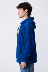 Men's Oversized Hood Washed Fabric Edge Seam Detailing Classic Kangaroo Front Pocket Tomato Store Sweatshirt