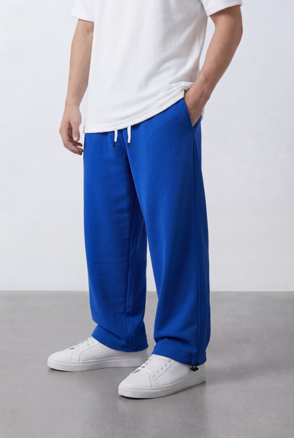 Men’s Tomato Store Relaxed Sweatpants Elastic Waist Oversize Melton Fabric
