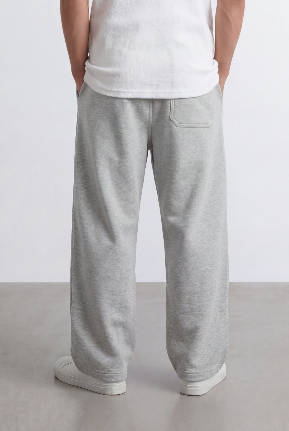 Men’s Tomato Store Relaxed Sweatpants Elastic Waist Oversize Melton Fabric