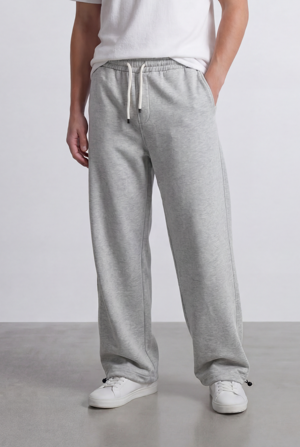 Men’s Tomato Store Relaxed Sweatpants Elastic Waist Oversize Melton Fabric