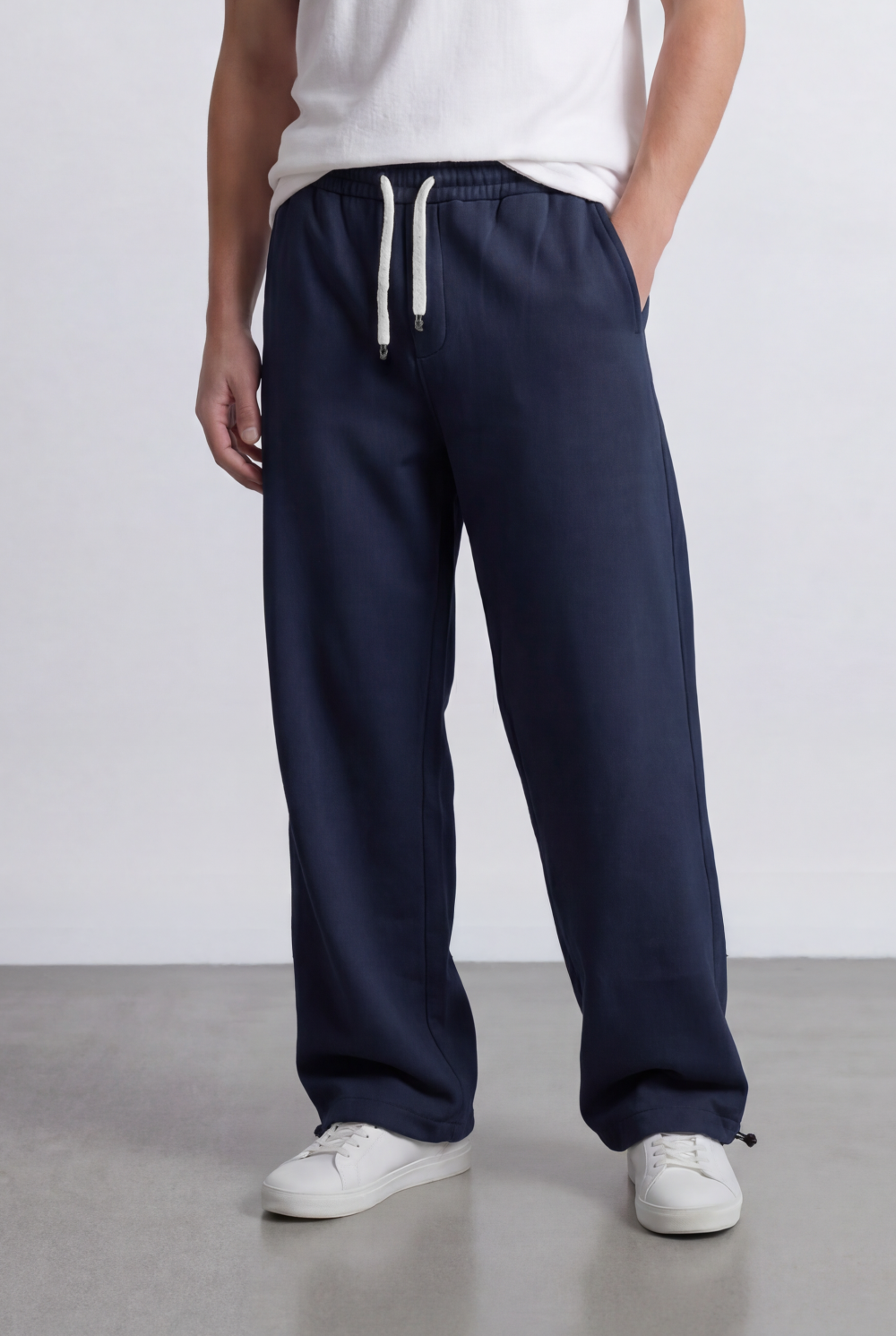 Men’s Tomato Store Relaxed Sweatpants Elastic Waist Oversize Melton Fabric