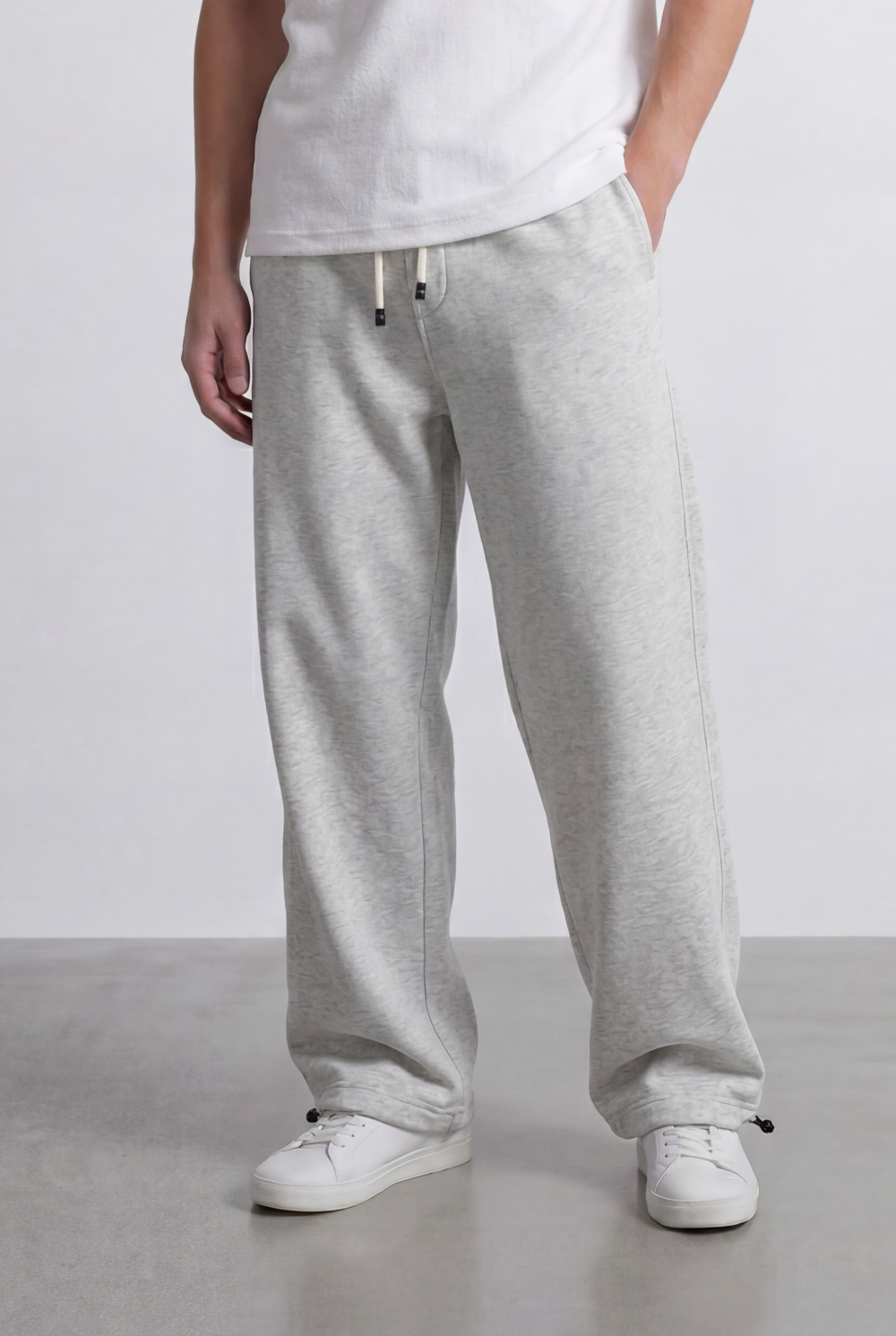 Men’s Tomato Store Relaxed Sweatpants Elastic Waist Oversize Melton Fabric