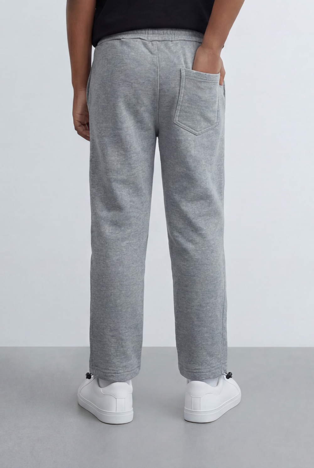 Boy's Tomato Store Jogger Sweatpants Contrast Side Piping Elastic Waistband Melton Regular Fit