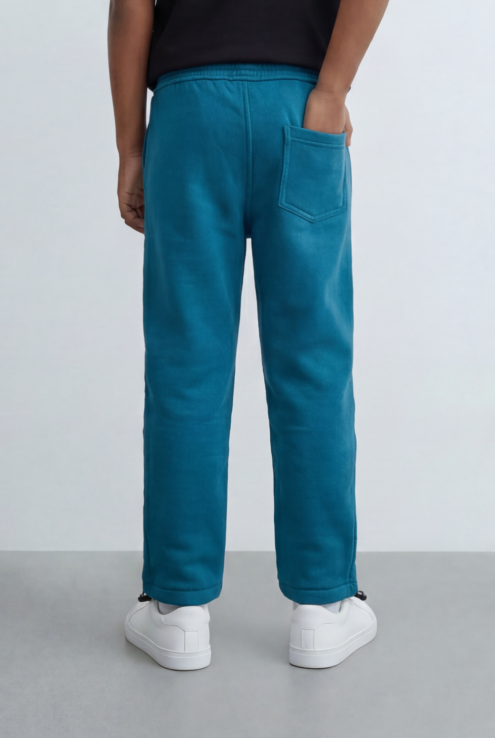 Boy's Tomato Store Jogger Sweatpants Contrast Side Piping Elastic Waistband Melton Regular Fit