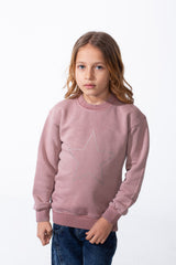 Girl's Tomato Store Sweatshirt Star Outline Front Detail