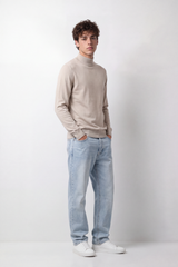 Men's Tomato Store Winter Fine Knit Pullover High Collar Design