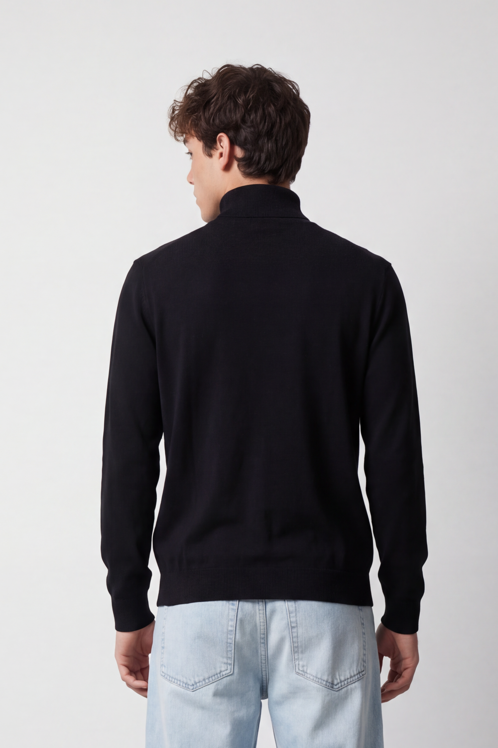 Men's Tomato Store Winter Fine Knit Pullover High Collar Design