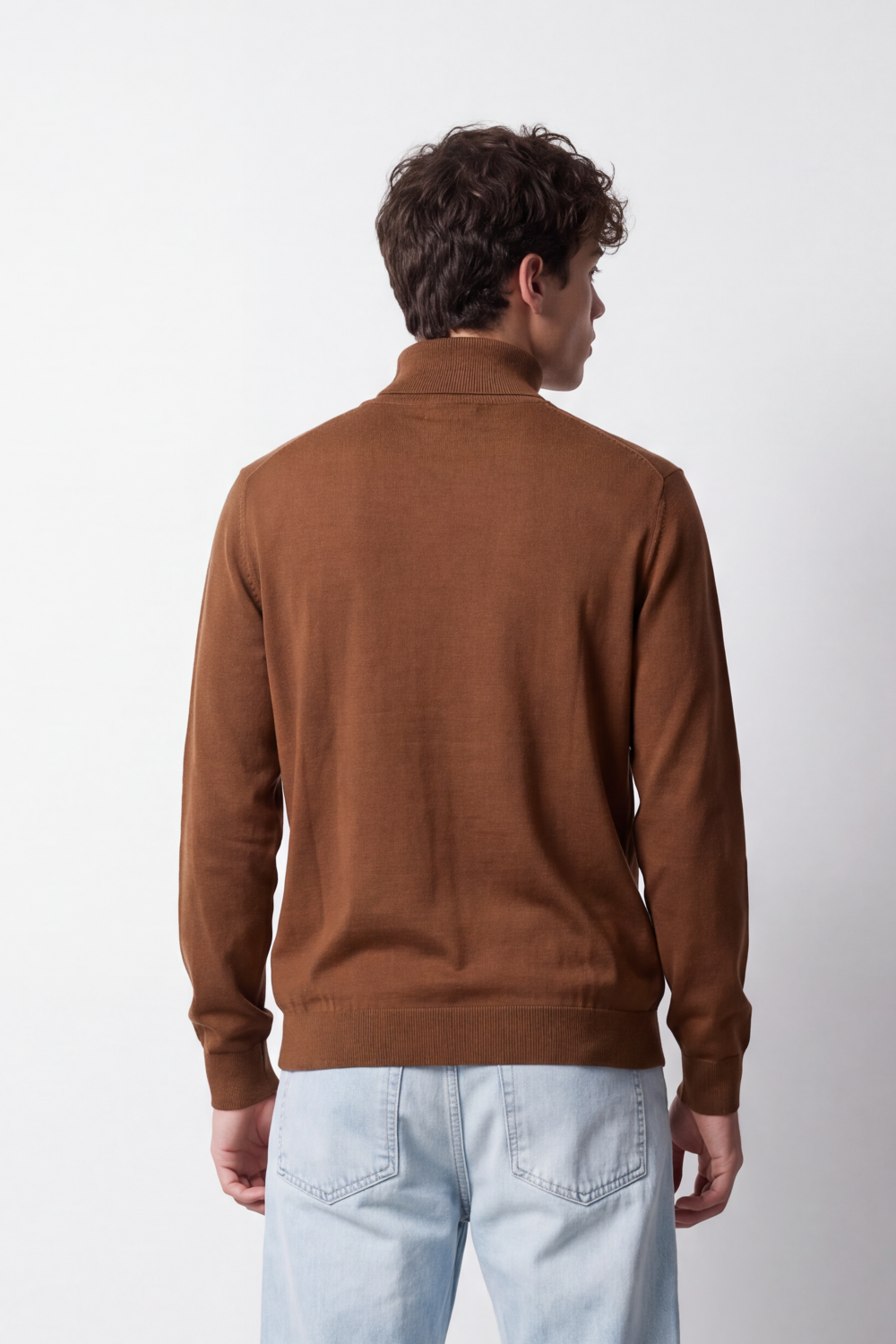 Men's Tomato Store Winter Fine Knit Pullover High Collar Design