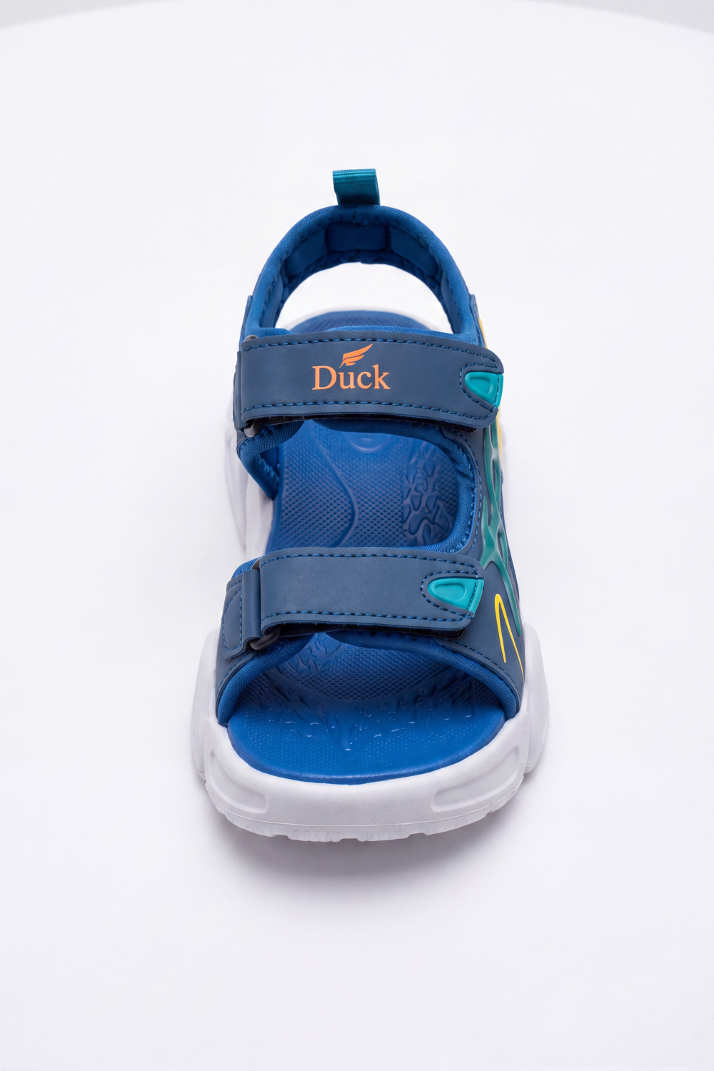 Boy's Tomato Store Wave Rush Duck Sandals Textured Footbed With Adjustable Grip Straps Side Splash Graphics