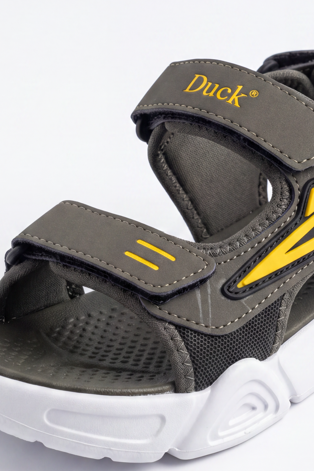 Boy's Tomato Store Turbo Strap Duck Sandals Textured Grip Footbed Bold Side Speed Graphic Adjustable Logo Straps