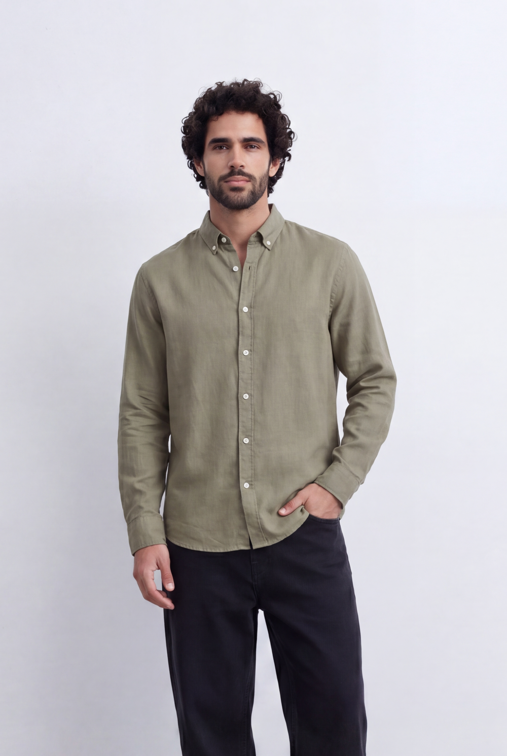 Men's Tomato Store Classic Linen Shirt Comfortable Regular Fit With A Clean Refined Look
