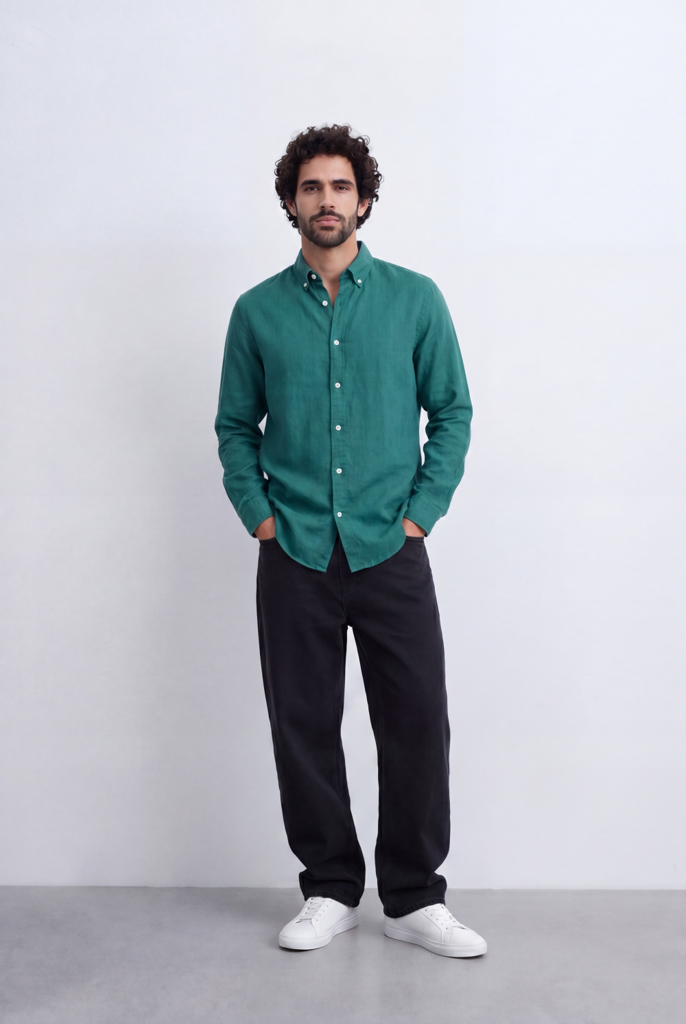 Men's Tomato Store Classic Linen Shirt Comfortable Regular Fit With A Clean Refined Look