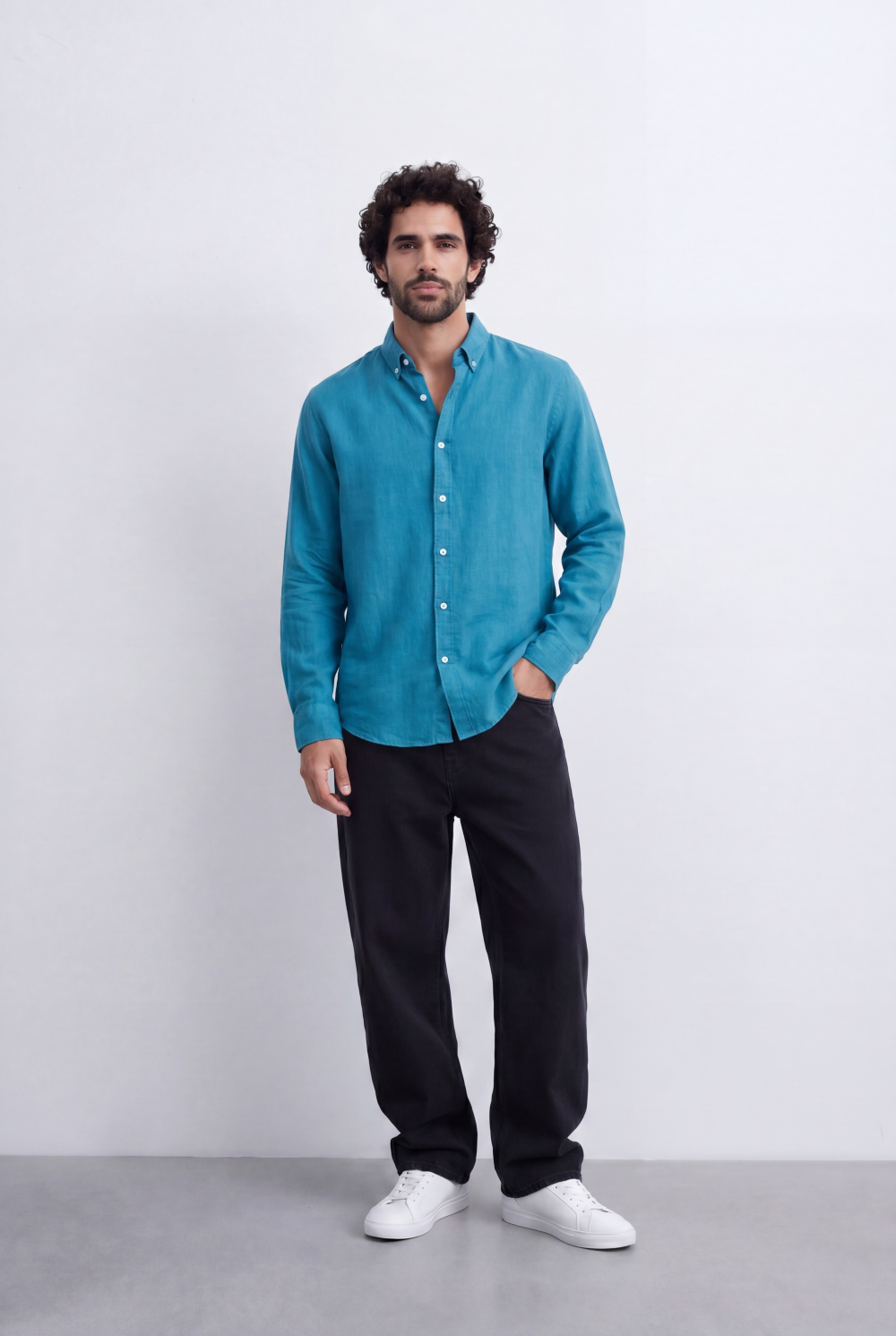 Men's Tomato Store Classic Linen Shirt Comfortable Regular Fit With A Clean Refined Look