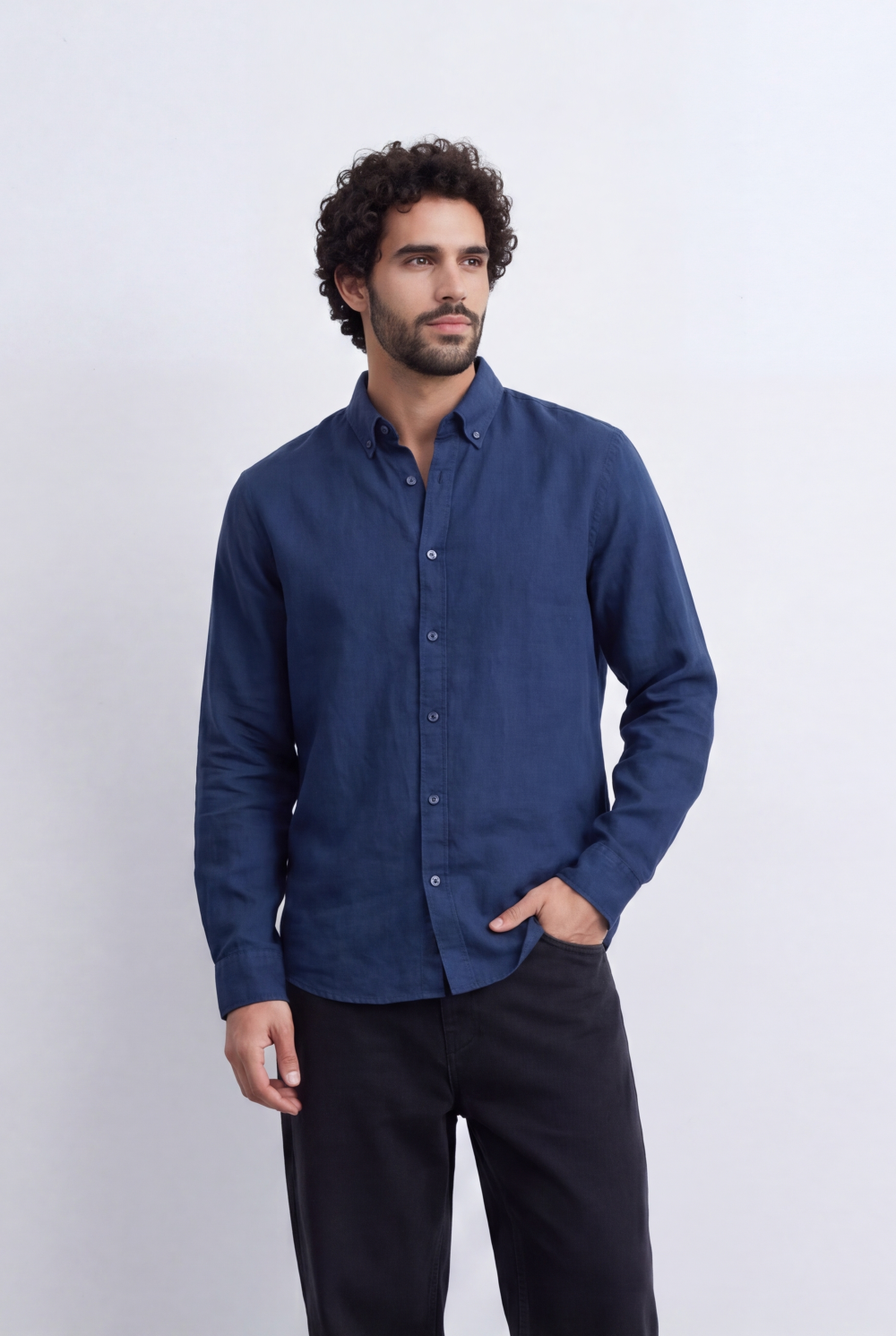 Men's Tomato Store Classic Linen Shirt Comfortable Regular Fit With A Clean Refined Look