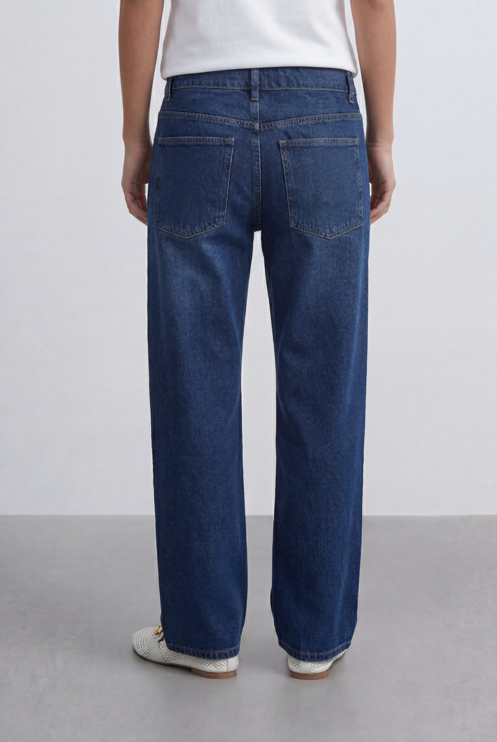 Women’s Tomato Store Relaxed Wide Leg Denim Deep Indigo Wash jeans Pants