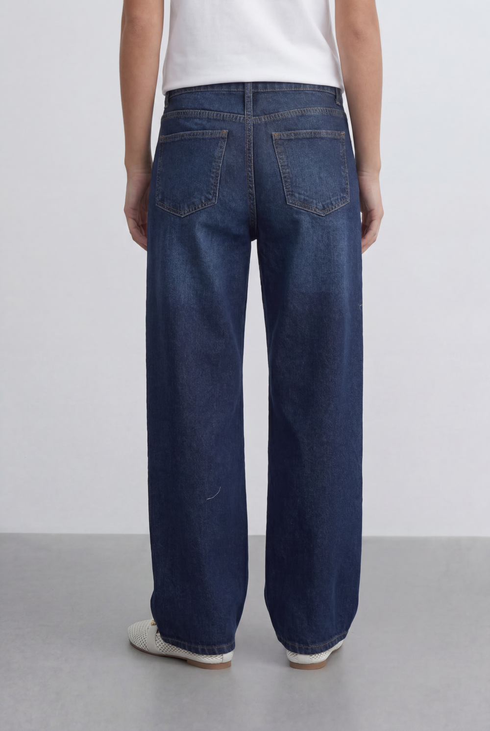 Women’s Tomato Store Relaxed Wide Leg Denim Deep Indigo Wash jeans Pants