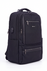 Men's Tomato Store Tech Utility Backpack Durable Woven Fabric Multi-Zip Storage Front Organizer Pockets Side Bottle