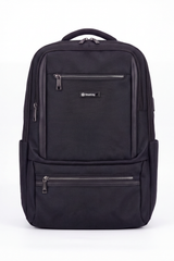 Men's Tomato Store Tech Utility Backpack Durable Woven Fabric Multi-Zip Storage Front Organizer Pockets Side Bottle