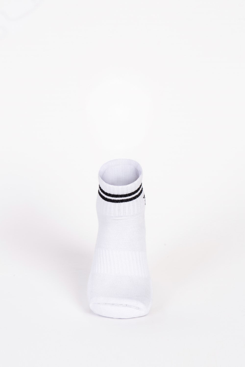 Men's Embroidered Logo With Unique Stripe on Ankle Soft Breathable Fabric All-Day Comfort Crew Socks