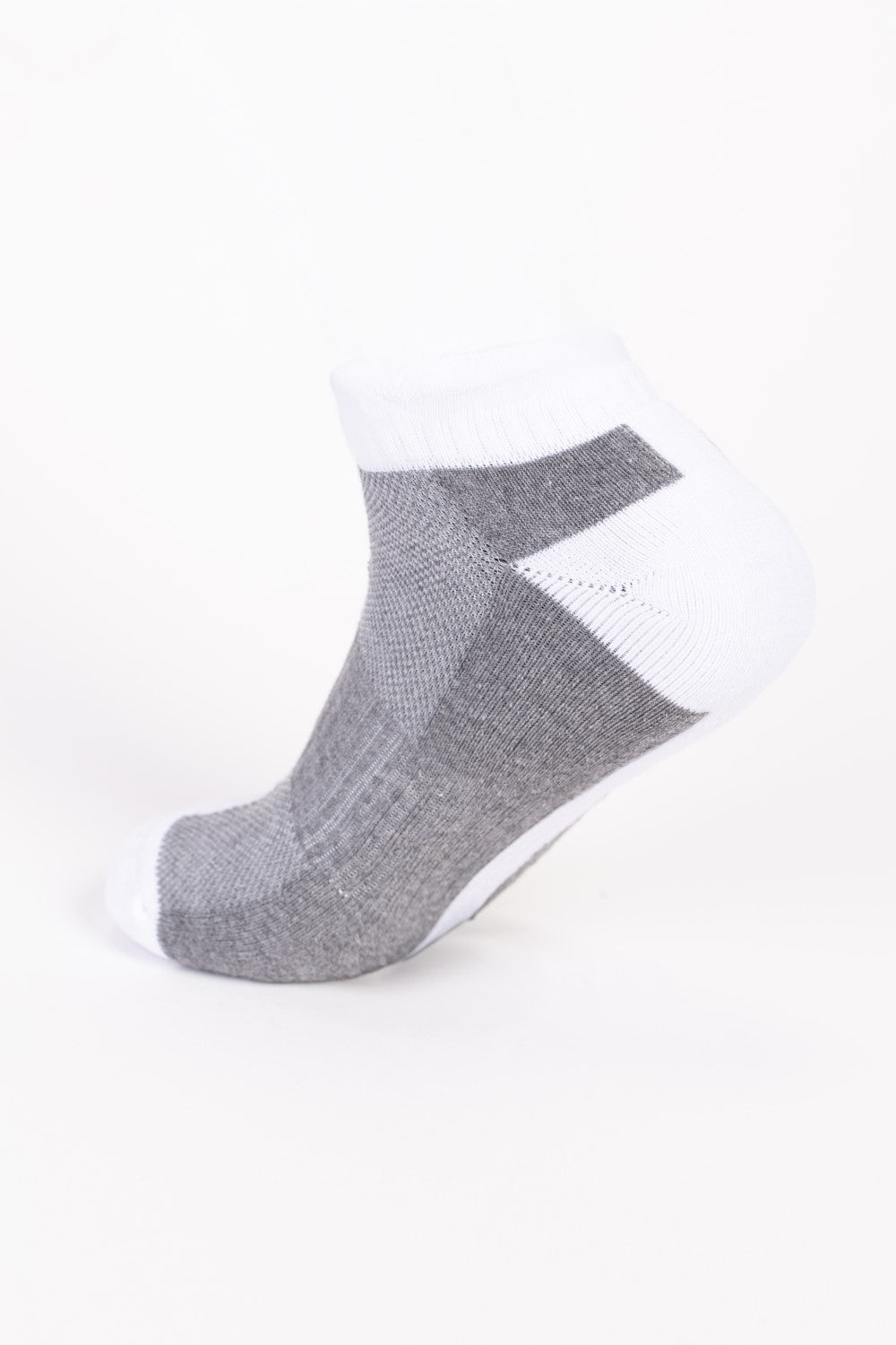 Men's Low-Cut With Sleek Two-Tone Design Breathable Ribbed Band Support Comfy Socks
