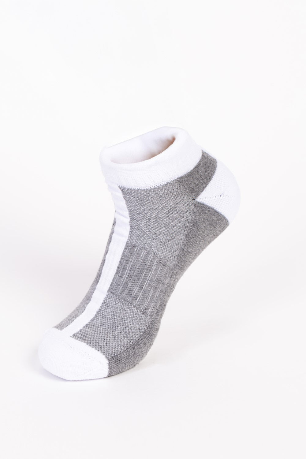 Men's Low-Cut With Sleek Two-Tone Design Breathable Ribbed Band Support Comfy Socks
