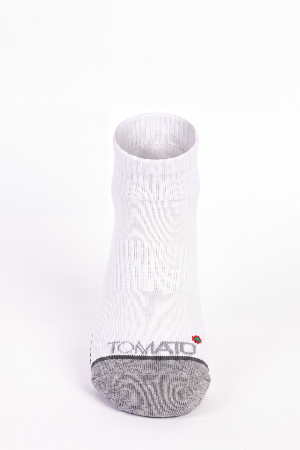Men's Tomato Store Ribbed Ankle Socks Contrast Heel And Toe Panels Stripe Detail