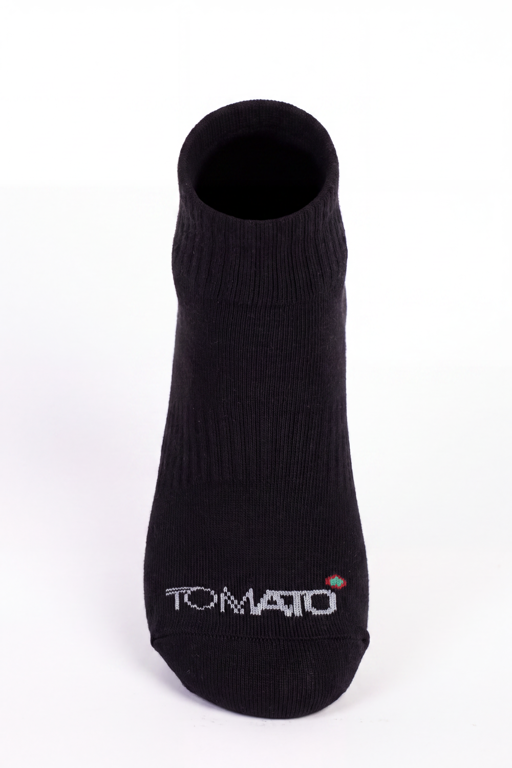 Men's Tomato Store Low-Cut Knit Socks Cushioned Ribbed Texture Tomato Toe Logo