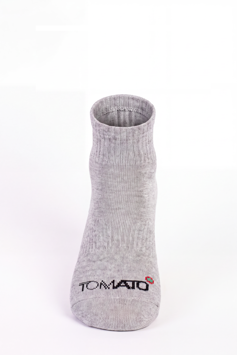Men's Tomato Store Low-Cut Knit Socks Cushioned Ribbed Texture Tomato Toe Logo