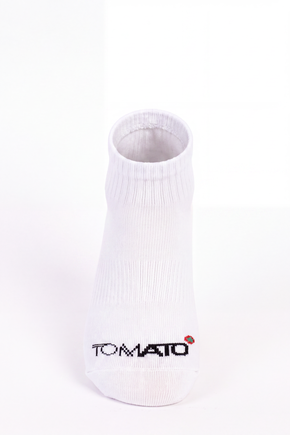 Men's Tomato Store Low-Cut Knit Socks Cushioned Ribbed Texture Tomato Toe Logo