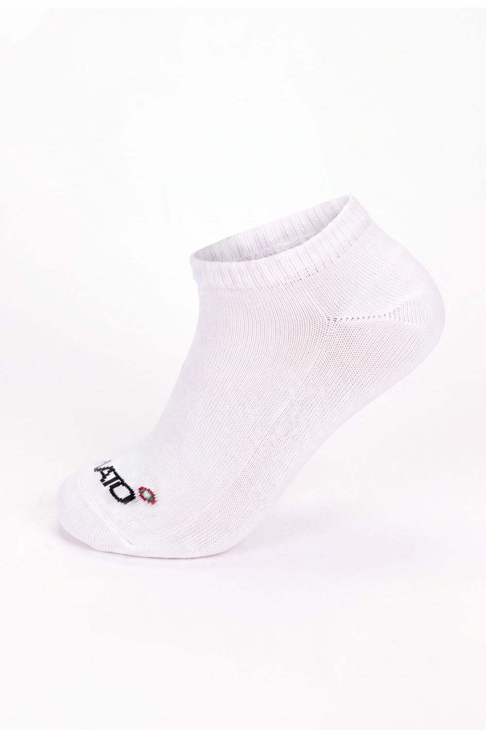 Men's Tomato Store Low-Cut Knit Socks Cushioned Ribbed Texture Tomato Toe Logo
