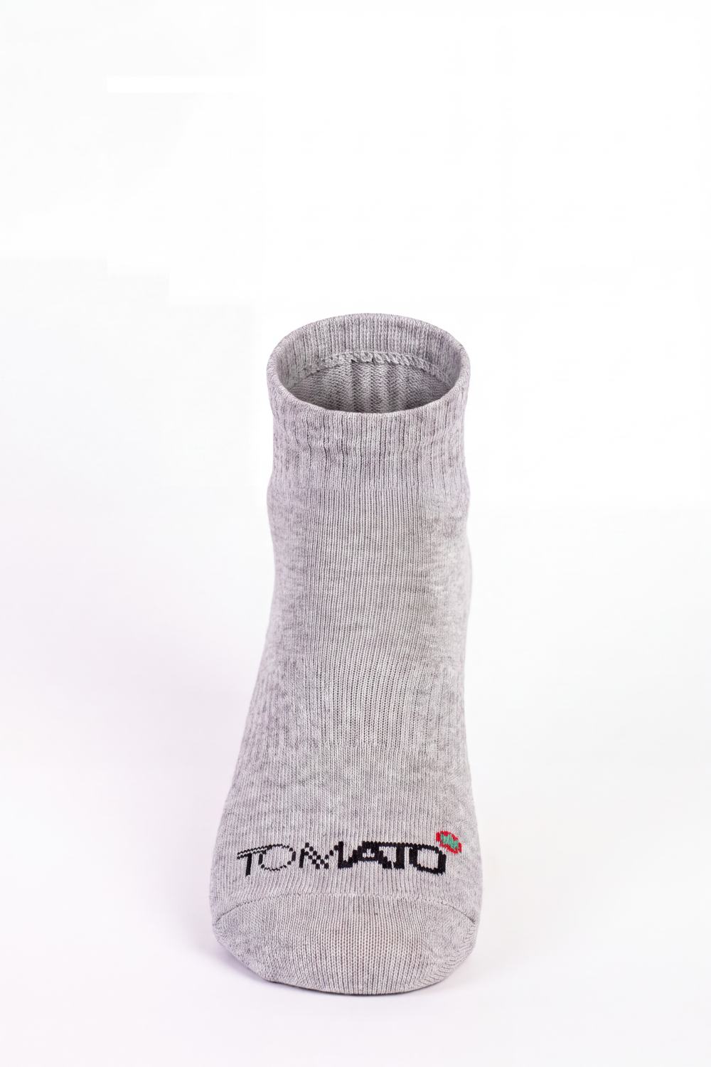 Men's Tomato Store Low-Cut Knit Socks Cushioned Ribbed Texture Tomato Toe Logo