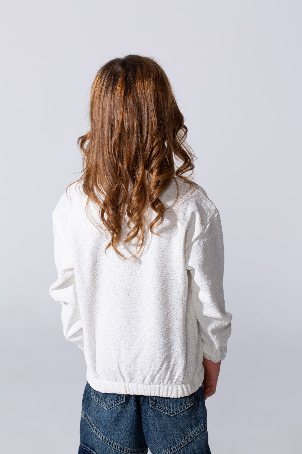 Girl's Full Zip Slim Fit Long Sleeve Sweatshirt