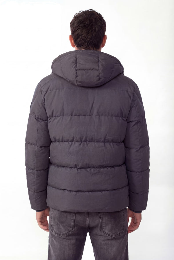 Men's Tomato Puffer Full Zip-Up Waterproof Jacket
