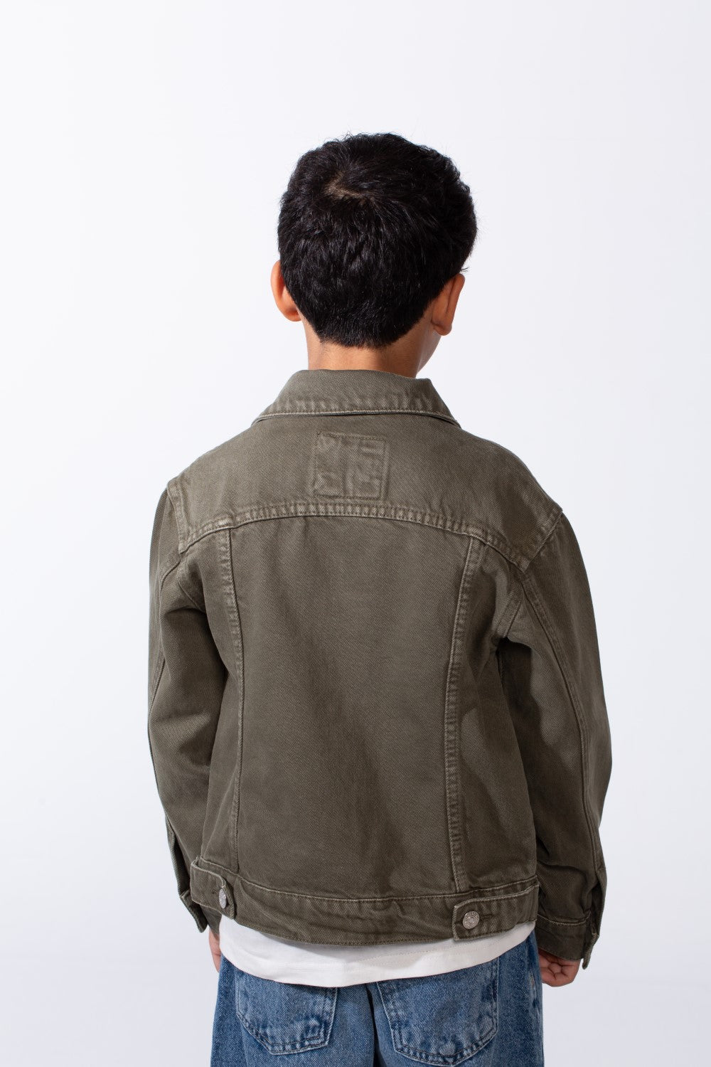 Boy’s Boxy Fit Front Pockets Denim Jeans Everyday Casual Wear Jacket
