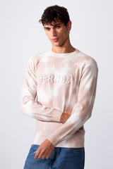 Men's Tie Dye Slim Fit Crew Neck Long Sleeve Sweatshirt