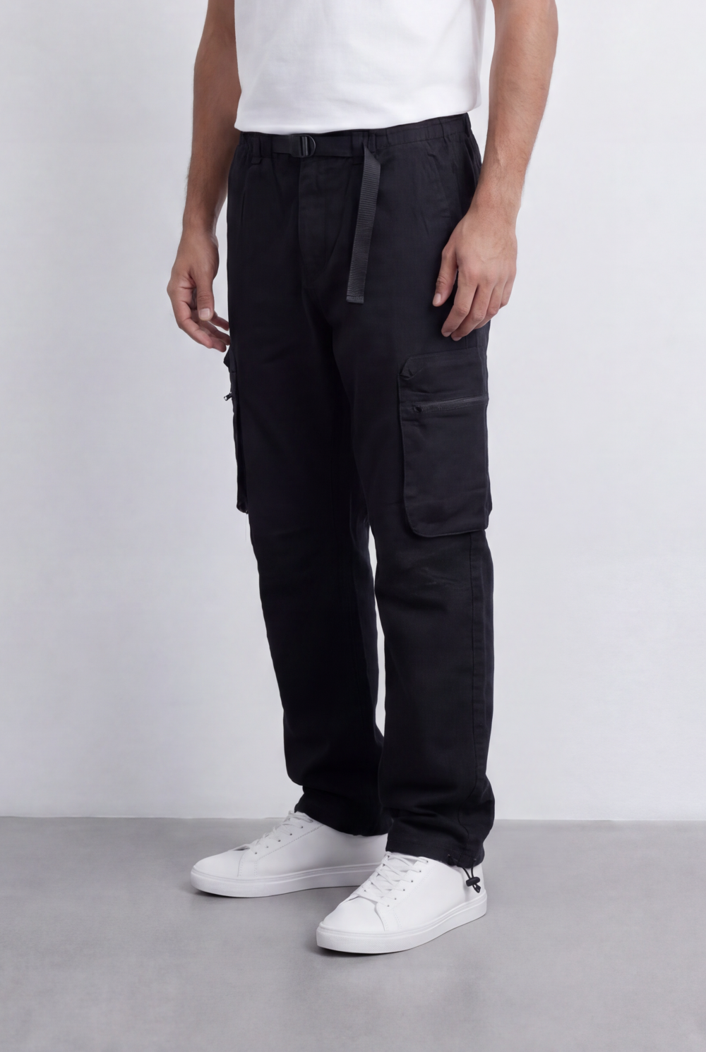 Men’s Tomato Store Sherwal Pants Utility Pocket Details Adjustable Belt Accent