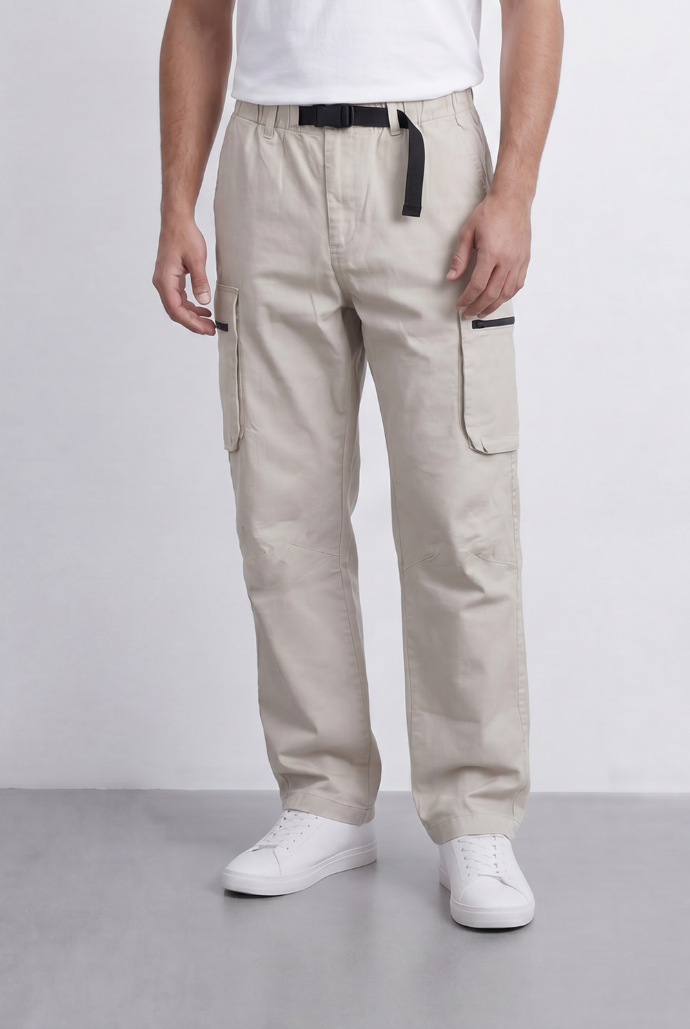 Men’s Tomato Store Sherwal Pants Utility Pocket Details Adjustable Belt Accent