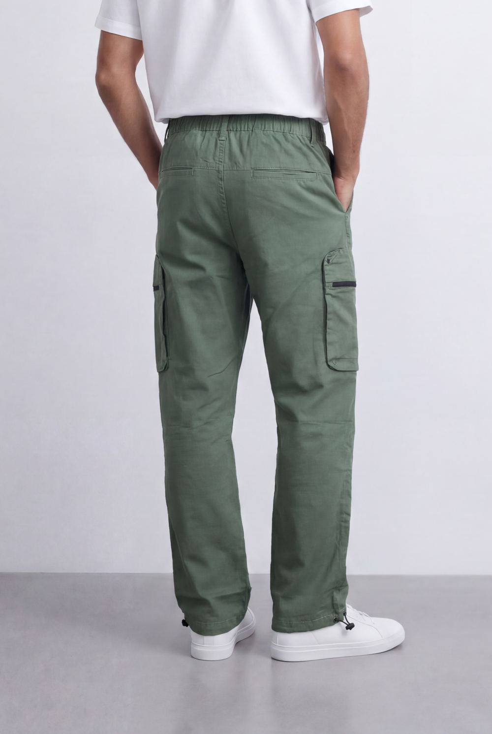 Men’s Tomato Store Sherwal Pants Utility Pocket Details Adjustable Belt Accent