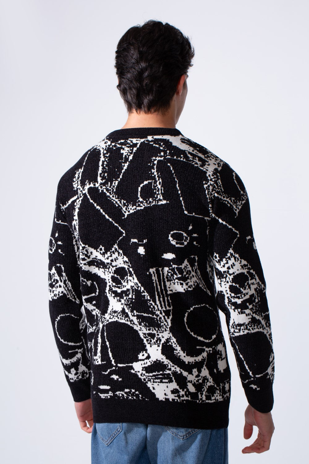 Men's Long Sleeve With Casual Print Slim Fit Crew Neck Pullover