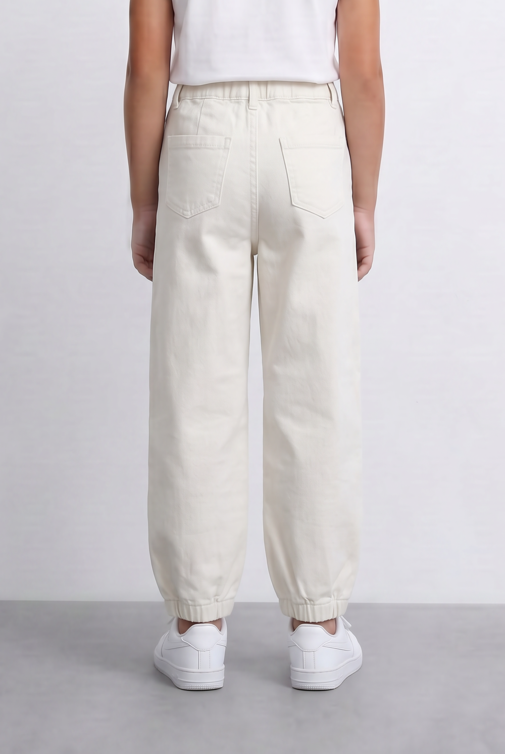 Girl's Basic Slouchy Fit Denim Jeans Casual Pants With Comfortable Relaxed Shape Tomato Store