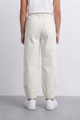 Girl's Basic Slouchy Fit Denim Jeans Casual Pants With Comfortable Relaxed Shape Tomato Store