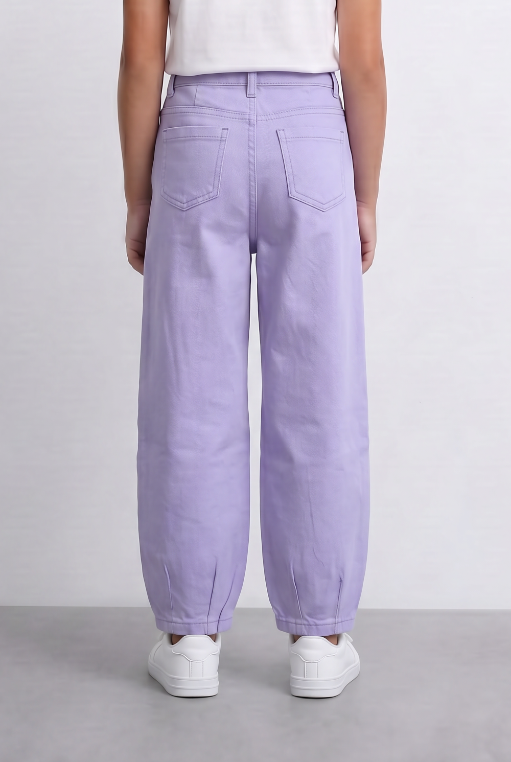 Girl's Basic Slouchy Fit Denim Jeans Casual Pants With Comfortable Relaxed Shape Tomato Store