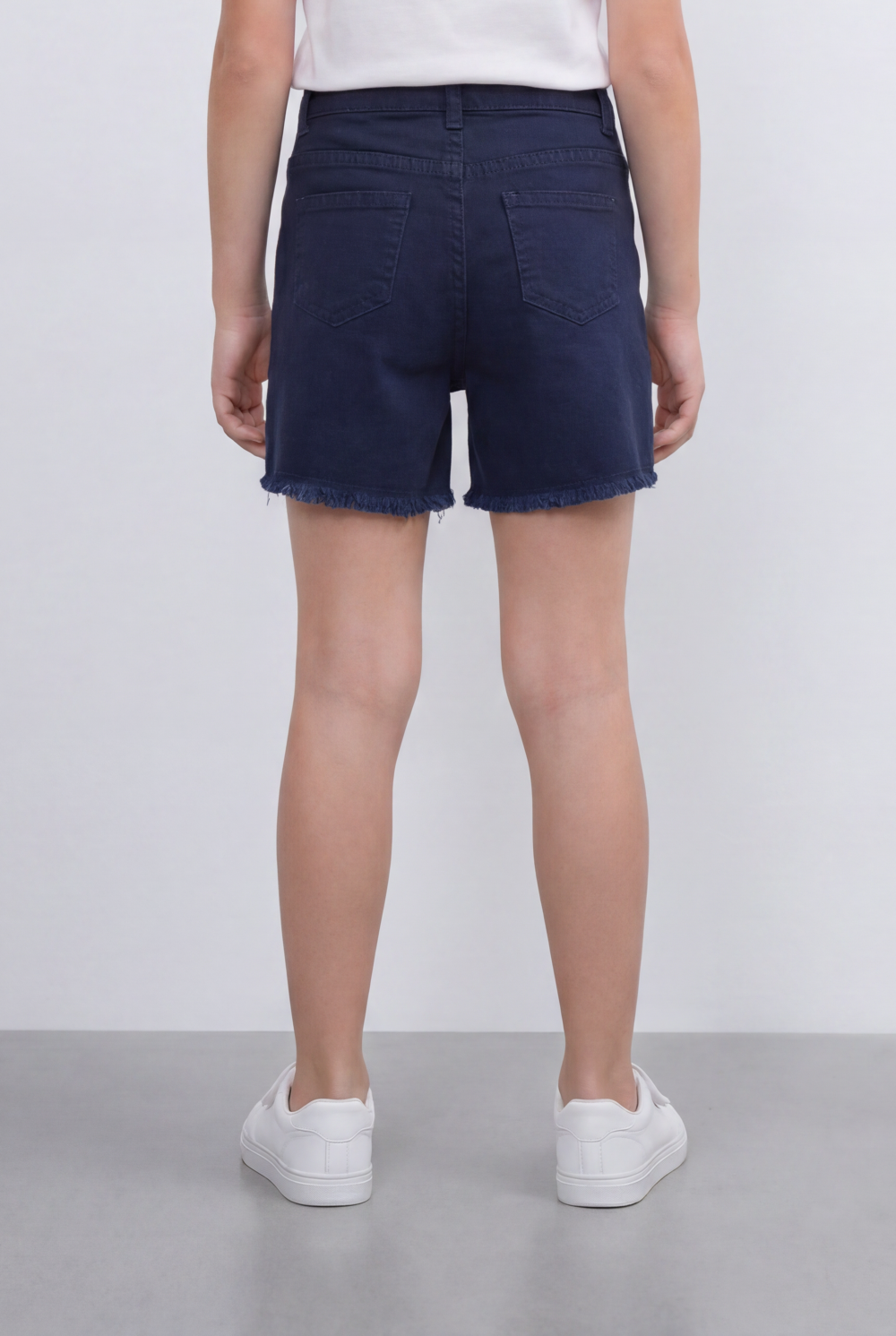 Girl’s Tomato Store Denim Shorts Classic Five Pocket Design Raw Frayed Hem Regular Fit