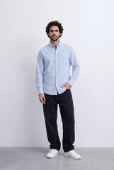 Men's Striped Regular Fit Tomato Store Shirt Lightweight Multi Stripe Pattern For A Laid-Back Smart Style
