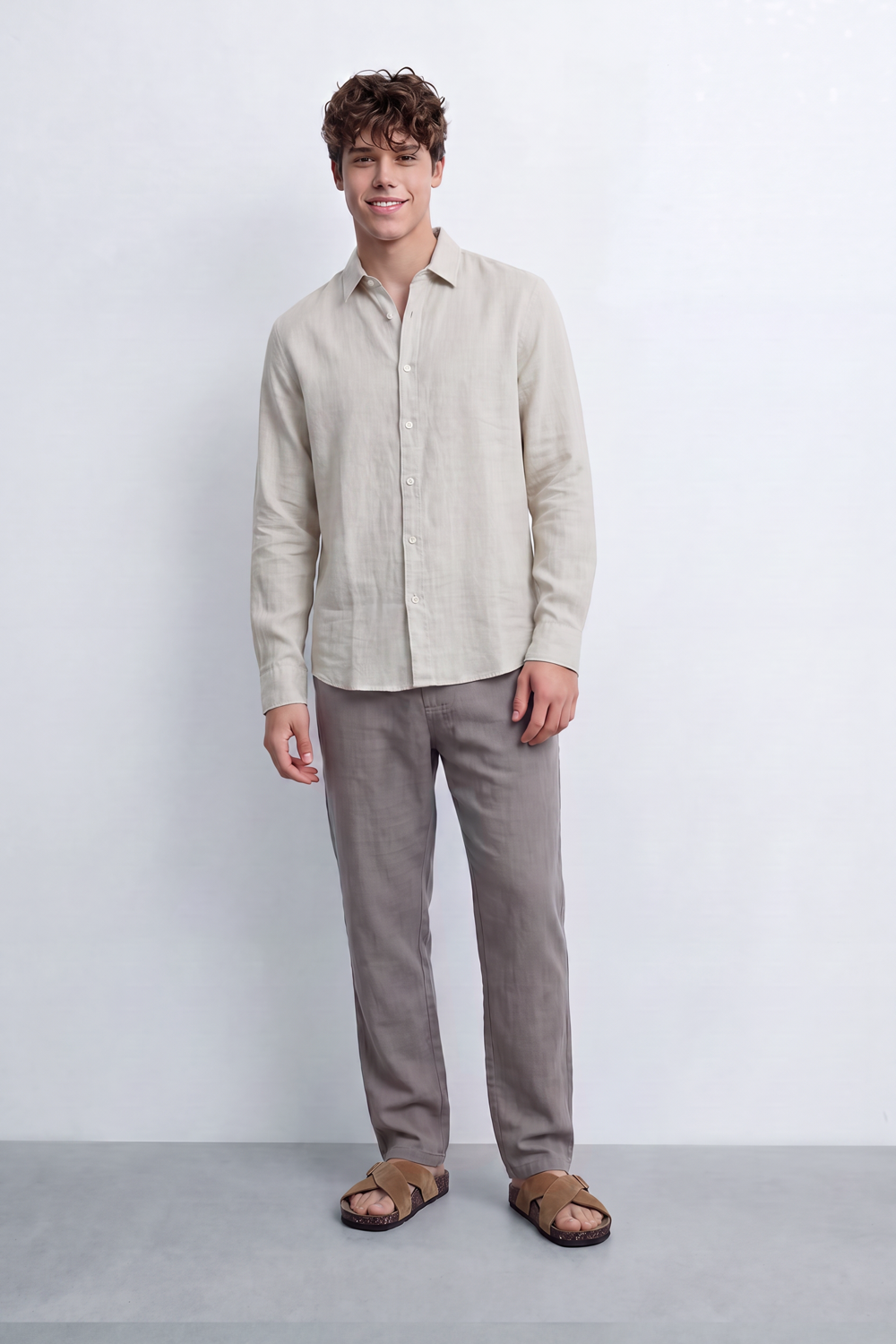 Men's Tomato Store Shirt Short Sleeve Clean Minimal Design Soft Textured Finish Regular Fit